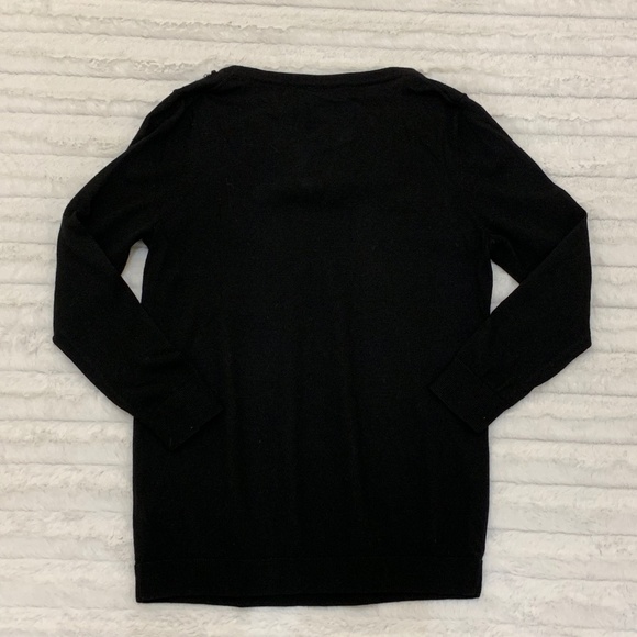 Talbots Merino Wool Jeweled‎ Neck Sweater - Picture 2 of 7